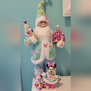 Santa made with authentic Lilly pulitzer Lilly loves Disney fabric